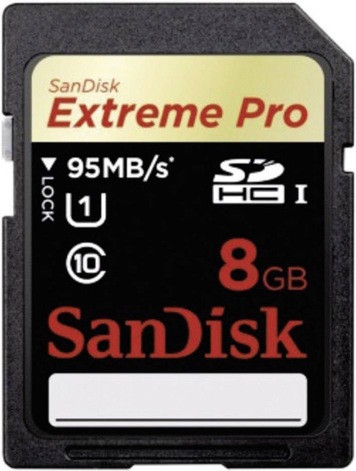 SanDisk Extreme Pro® SDHC card 8 GB Class 10, UHSI