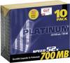 Platinum 100144 Blank CD-R 80 700 MB 10 pc(s) Slim case