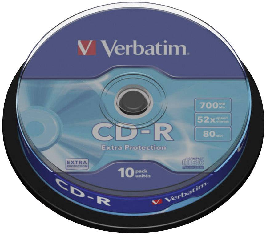 Verbatim 43437 Blank CD-R 700 MB 10 pc(s) Spindle