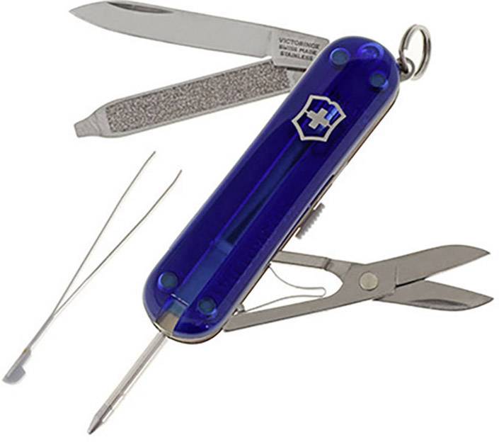 Victorinox Signature 0.6225.T2 Swiss army knife No. of functions 7 Blue (transparent)-0