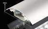 Alunovo ED90-100 Cable duct (L x W x H) 1000 x 80 x 20 mm 1 pc(s) Stainless steel (brushed)