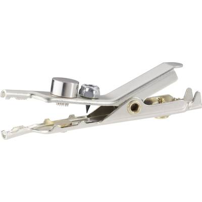 Cliff FCR7911Y Alligator clip Silver Max. clamping range: 25.4 mm Length: 68.6 mm 1 pc(s) 