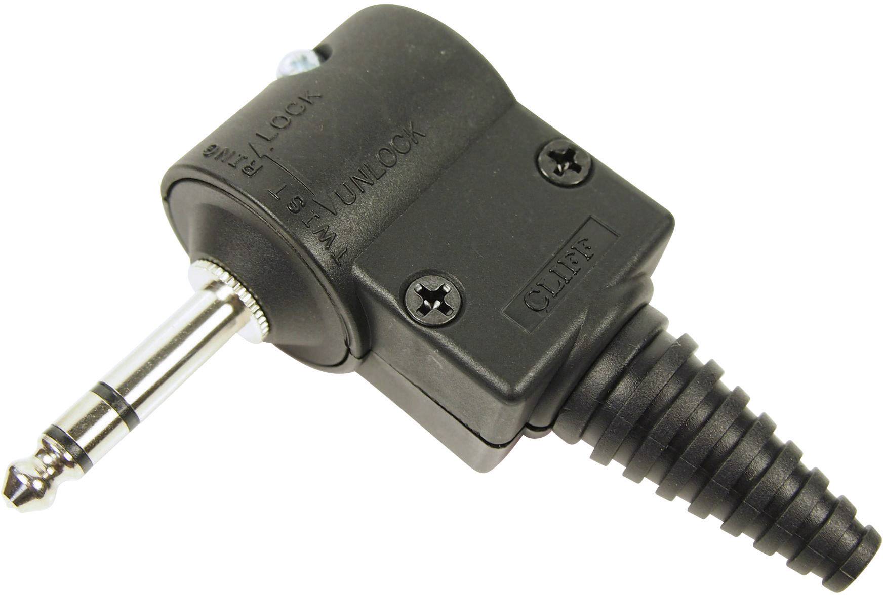 Jack plug. Audio Plug 6,35 мм. Mono 1/4" right-Angle Plug. Pro 006 001 0.