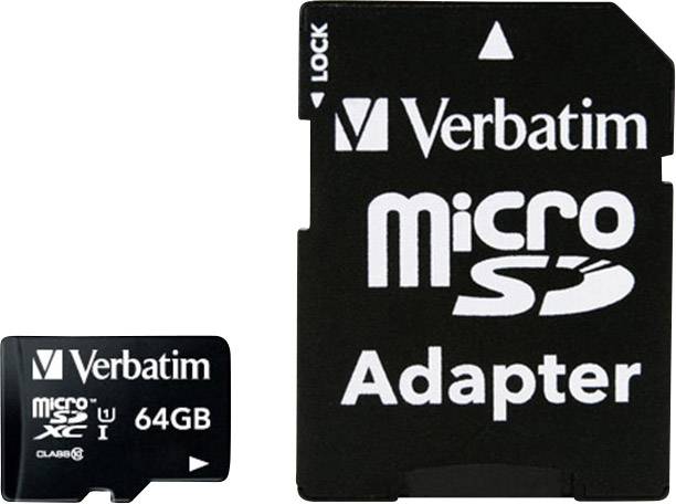 Verbatim MICRO SDHC 32GB CL 10 ADAP card 32 GB Class 10 incl. SD adapter | Conrad.com