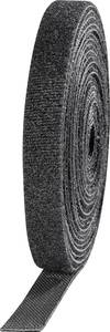TOOLCRAFT KL10X3000C  Hook-and-loop tape for bundling  Hook and loop pad (L x W) 3000 mm x 10 mm Black 4 pc(s)