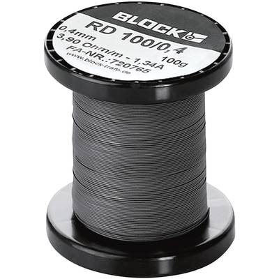 Block RD 100/0,8 Resistance wire   Resistance per metre 0.975 Ω/m   22 m 
