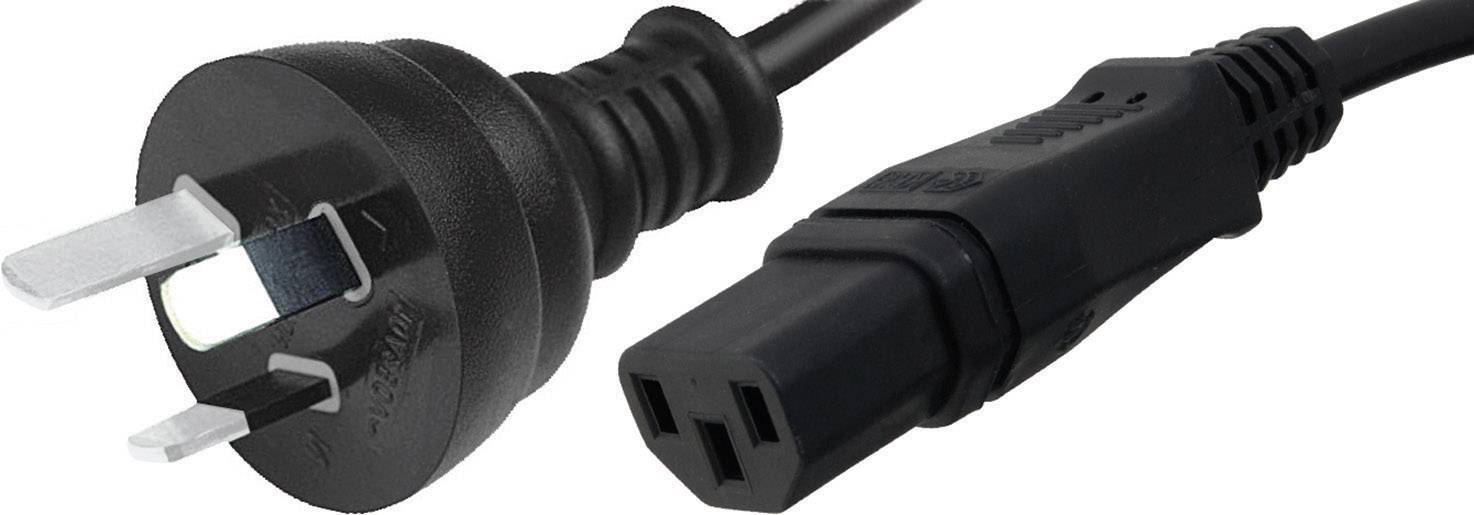 HAWA 1008256 C13/C14 appliances Cable Black 2.00 m