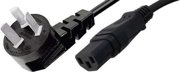 HAWA 1008258 C13/C14 appliances Cable Black 2.00 m