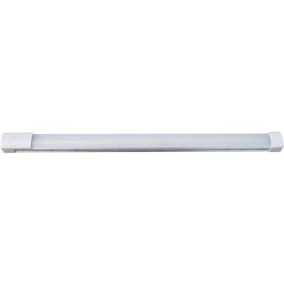 Long, rectangular LED light panel with white cover and grey end caps.