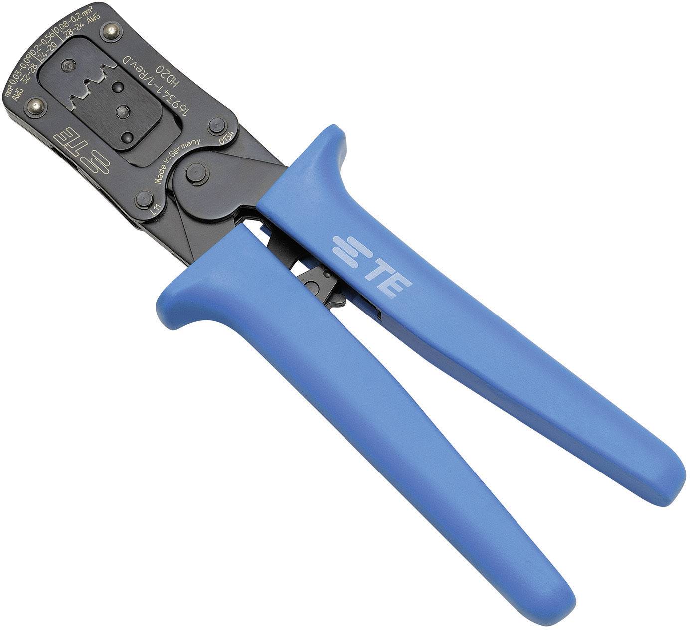 TE Connectivity AMPLIMITE HDP-20 Crimping tool Blue, Black 1 pc(s)