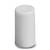 White cylindrical rubber cap, standing upright, against a neutral background.