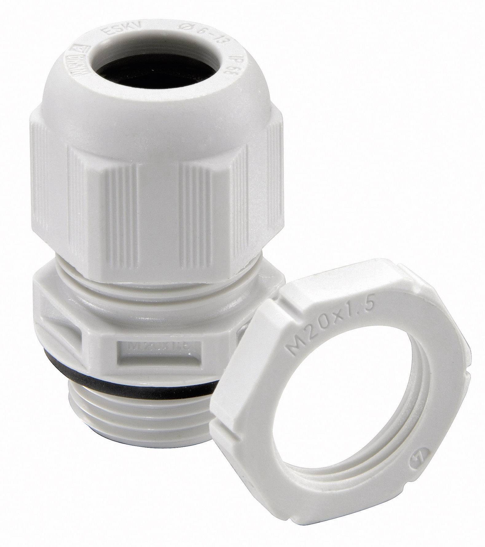 Wiska 10066526-1 Cable gland M20 Polyamide Grey-white (RAL 7035) 1 pc(s)