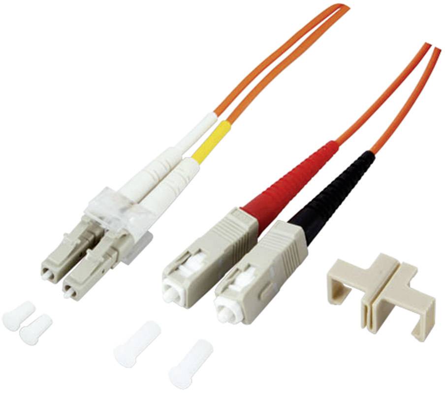 EFB Elektronik O0360.10 Fibreglass FO Cable 10.00 m Yellow [1x LC plug - 1x SC plug] 9/125 µ Singlemode OS2-0