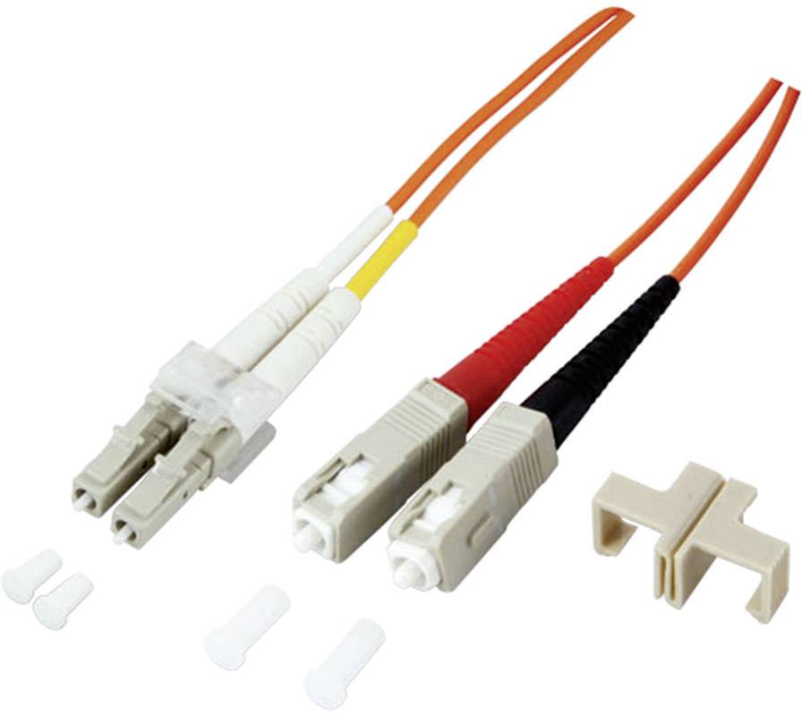EFB Elektronik O0320.20 Fibreglass FO Cable 20.00 m Orange [1x LC plug - 1x SC plug] 50/125 µ Multimode OM2-0