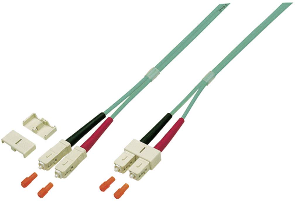 EFB Elektronik O0318.15 Fibreglass FO Cable 15.00 m Violet [1x SC plug - 1x SC plug] 50/125 µ Multimode OM4-0