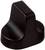 Black plastic button with a ribbed surface and rounded top, suitable for rotary switches or controls on devices.