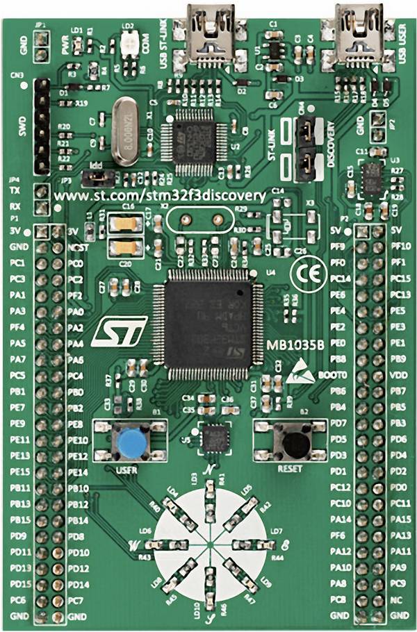 STMicroelectronics STM32F3DISCOVERY PCB design board STM32F3DISCOVERY STM32 STM32 F3 Series