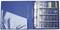Blue folder with removable dividers, filled with various electronic components such as resistors and capacitors.
