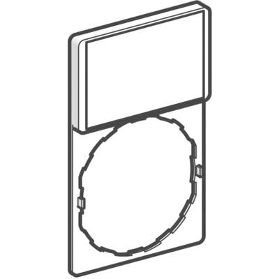 Schneider Electric ZBZ32 Label holder (L x W) 30 mm x 40 mm Black, Red 1 pc(s)