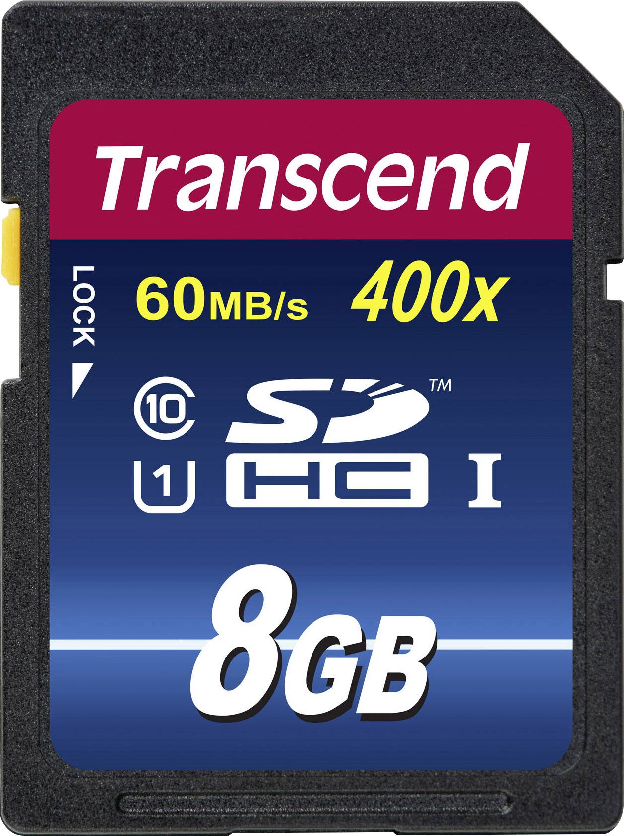 Transcend Premium 400 SDHC card Industrial 8 GB Class 10, UHS-I