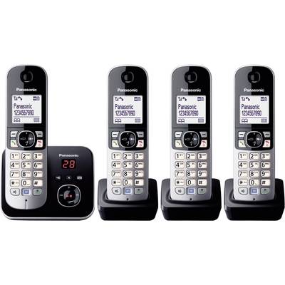 'Panasonic Telephone Set' with four cordless handsets and an answering machine. Each handset has a display and numerical keys.