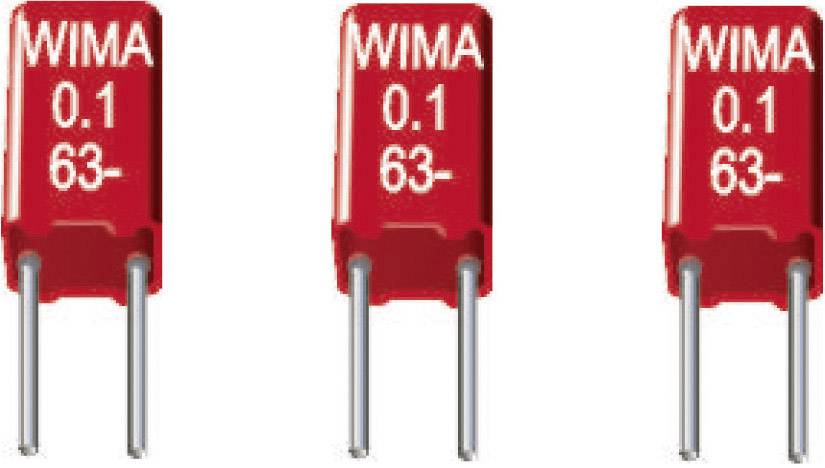 Wima MKS 02 0,015uF 10% 63V RM2,5 1 pc(s) MKS thin film capacitor Radial lead 0.015 µF 63 V DC 10 % 2.5 mm (L x W x H) 4.6 x 2.5 x 7 mm