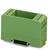 A green plastic enclosure suitable for mounting on a DIN rail.