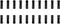 Twenty vertically arranged black blocks with grey detail at regular intervals.