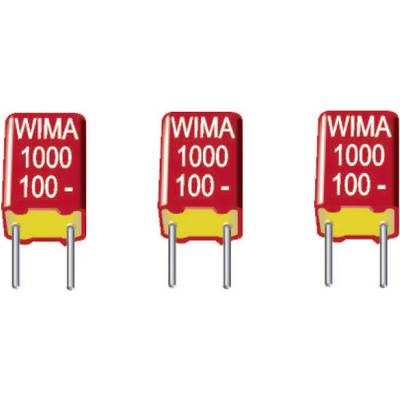 Wima FKS 2 1500pF 10% 100V RM5 1 pc(s) FKS thin film capacitor Radial lead  1500 pF 100 V DC 10 % 5 mm (L x W x H) 7.2 x