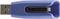 A blue USB stick by Verbatim with a black central stripe, USB 3.0 interface, suitable for data storage and transfer.