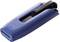 Blue USB stick with the inscription 'Verbatim'.