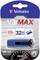 'Verbatim V3 MAX USB Drive, 32GB, USB 3.0, Transfer up to 175 MB/s, blue. High performance and environmentally friendly.'