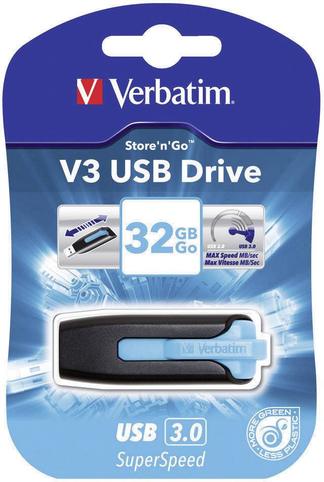Verbatim V3 USB stick 32 GB Blue 49182 USB A (USB 3.2 1st gen)-4