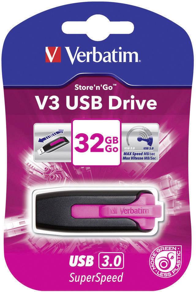 Verbatim V3 USB stick 32 GB Pink 49183 USB A (USB 3.2 1st gen)-4