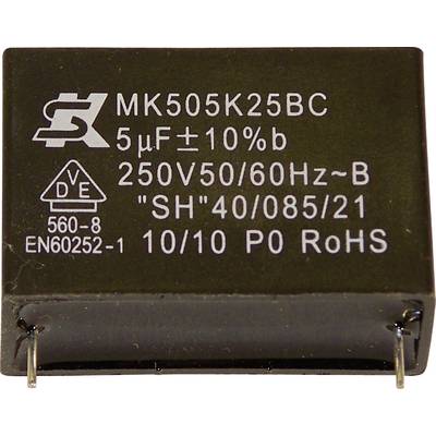 Seika MK450K105 1 pc(s) MKP thin film capacitor Radial lead  1 µF 450 V 10 % 32.5 mm (Ø x H) 22 mm x 13 mm 