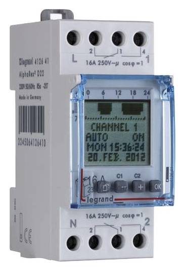 Legrand 412641 DIN rail mount timer digital 4000 W