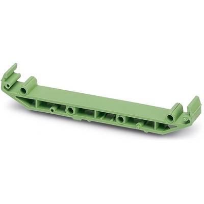 Green plastic component that strongly resembles a technical or industrial part, possibly a connecting element.