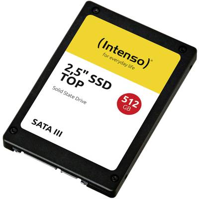 Intenso top iii | 512gb | 2,5" sata iii | 7mm | do 520/320 mb/s | ssd disk 1 Intenso top iii 512gb 2,5 sata iii ssd disk sprednji pogled