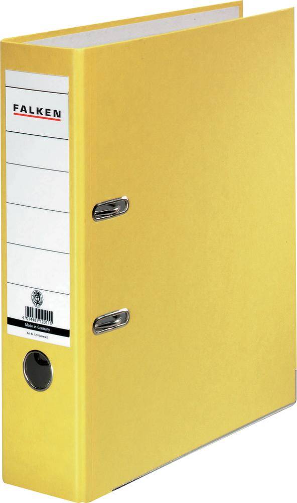 Falken Folder Recycolor A4 Spine width: 80 mm Yellow 2 brackets 11285772