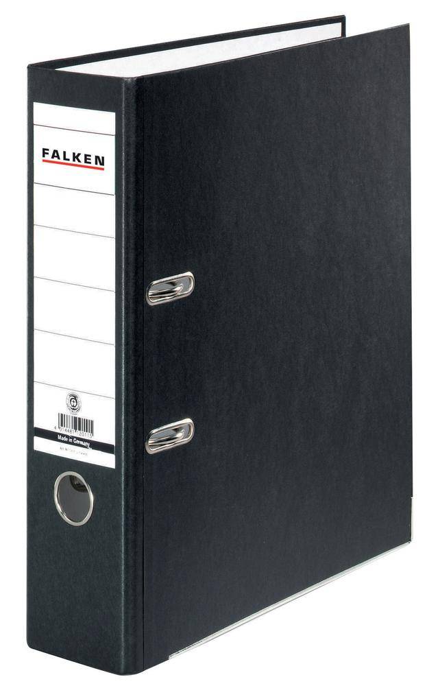 Falken Folder Recycolor A4 Spine width: 80 mm Black 2 brackets 11285558