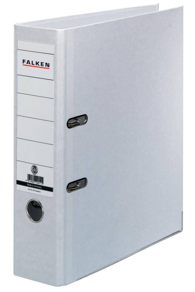 Falken Folder Recycolor A4 Spine width: 80 mm White 2 brackets 11285897