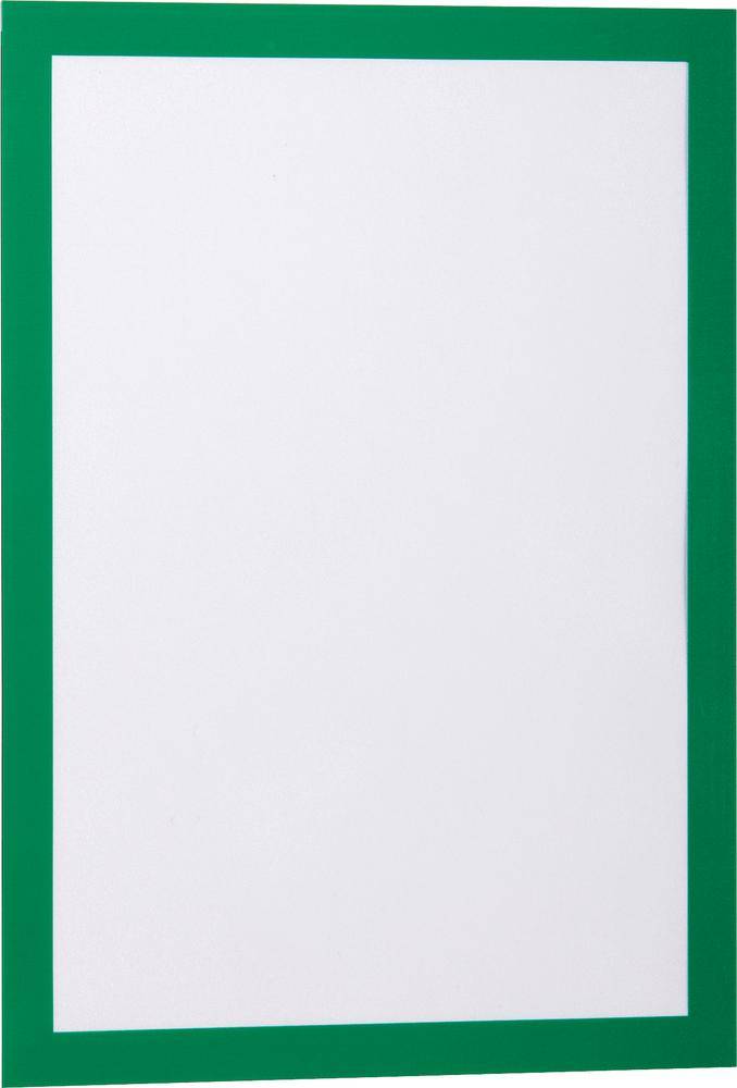 Green frame around an empty white sheet of paper.