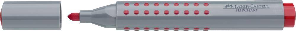 Faber-castell grip marker flipchart, round tip, Red 153621 (4005401536215)