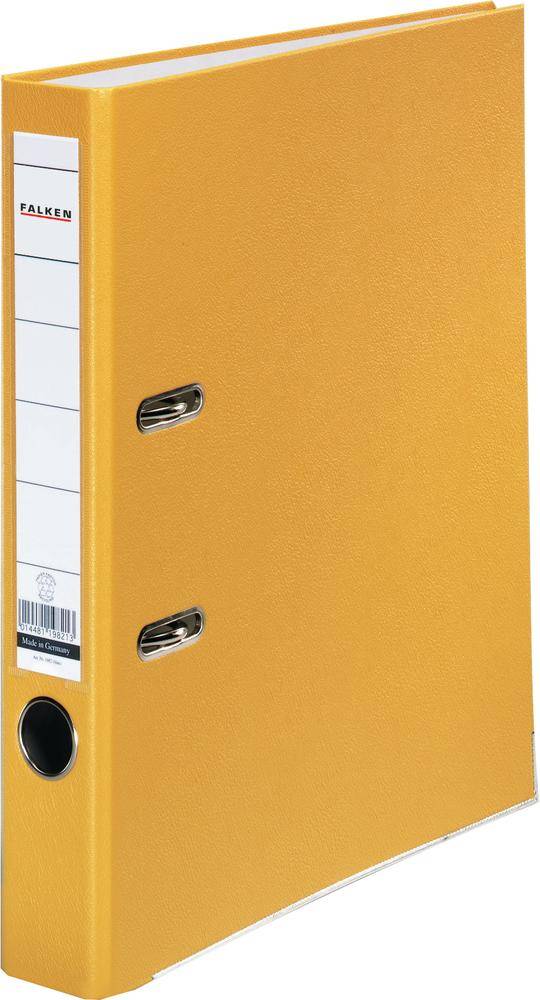 Falken Folder PP-Color A4 Spine width: 50 mm Yellow 2 brackets 9984139