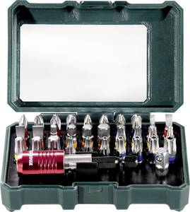 Metabo Promotion 626700000 Bit set 32-piece Slot, Phillips, Pozidriv, Allen, Star, Star TH