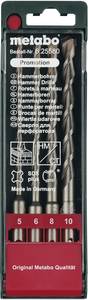 Metabo  625580000 Carbide metal Hammer drill bit set 4-piece 5 mm, 6 mm, 8 mm, 10 mm Total length 160 mm SDS-Plus 1 Set