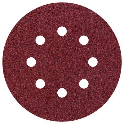 Wolfcraft  2259100 Router sandpaper set Hook-and-loop-backed, Punched Grit size 80, 120, 240  (Ø) 125 mm 25 pc(s)
