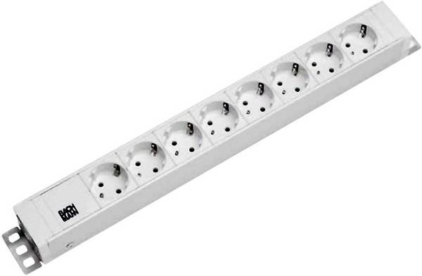Bachmann 333.001 19 inch Server rack cabinet power strip 1 U PG socket White