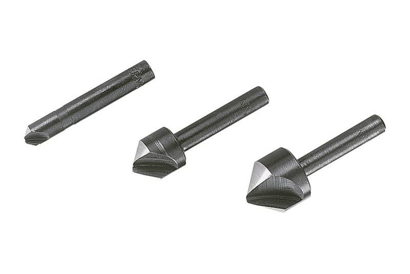 Wolfcraft 2504000 Countersink set 3-piece 6 mm, 12 mm, 16 mm Tool steel Cylinder shank 1 Set