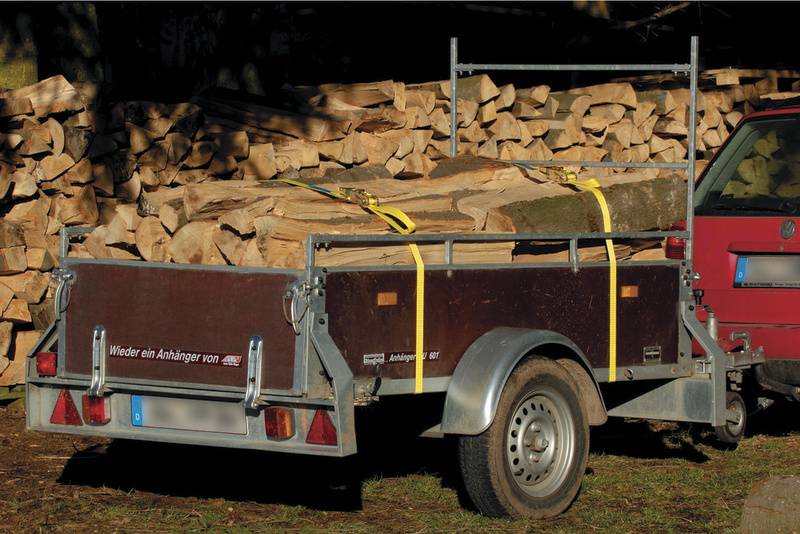 Wolfcraft 3275000 Mono strap Low lashing capacity (single/direct)=1000 daN (L x W) 6 m x 35 mm Ratchet-1